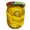Marinuoti maži patisoniukai su jelapeno paprika